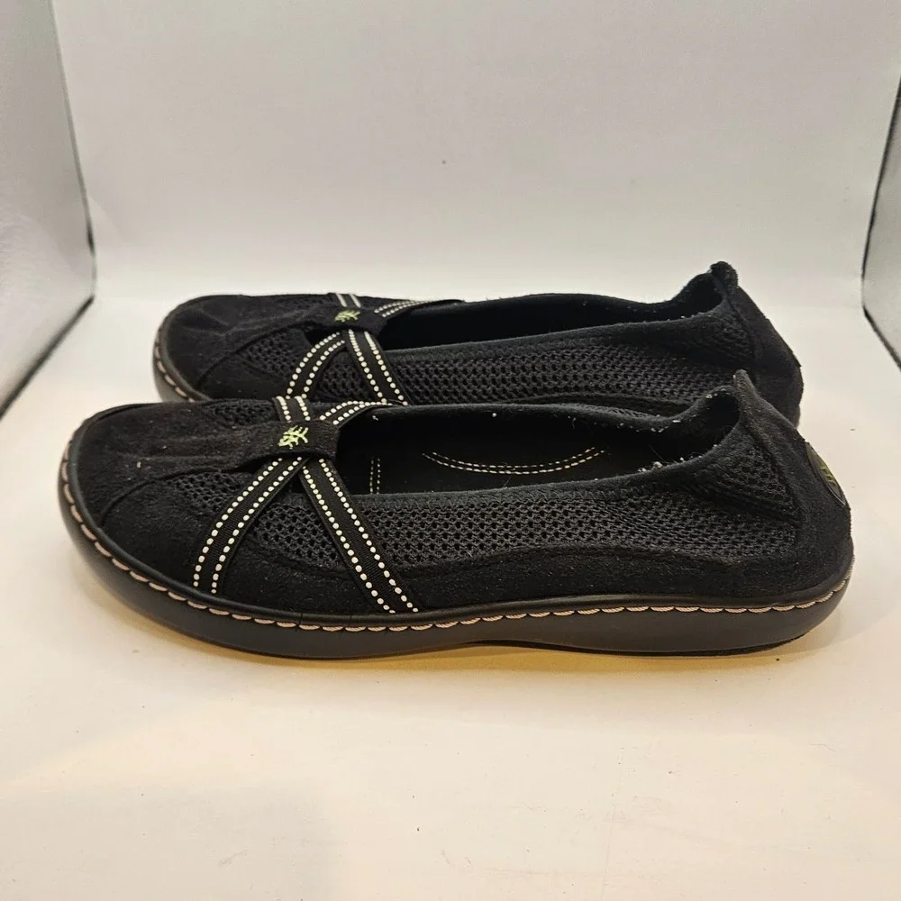Terrasoles Sz 8 Echo Crossband Ballet Flats Cushioned Shoes Roomy Toe Box #383‎